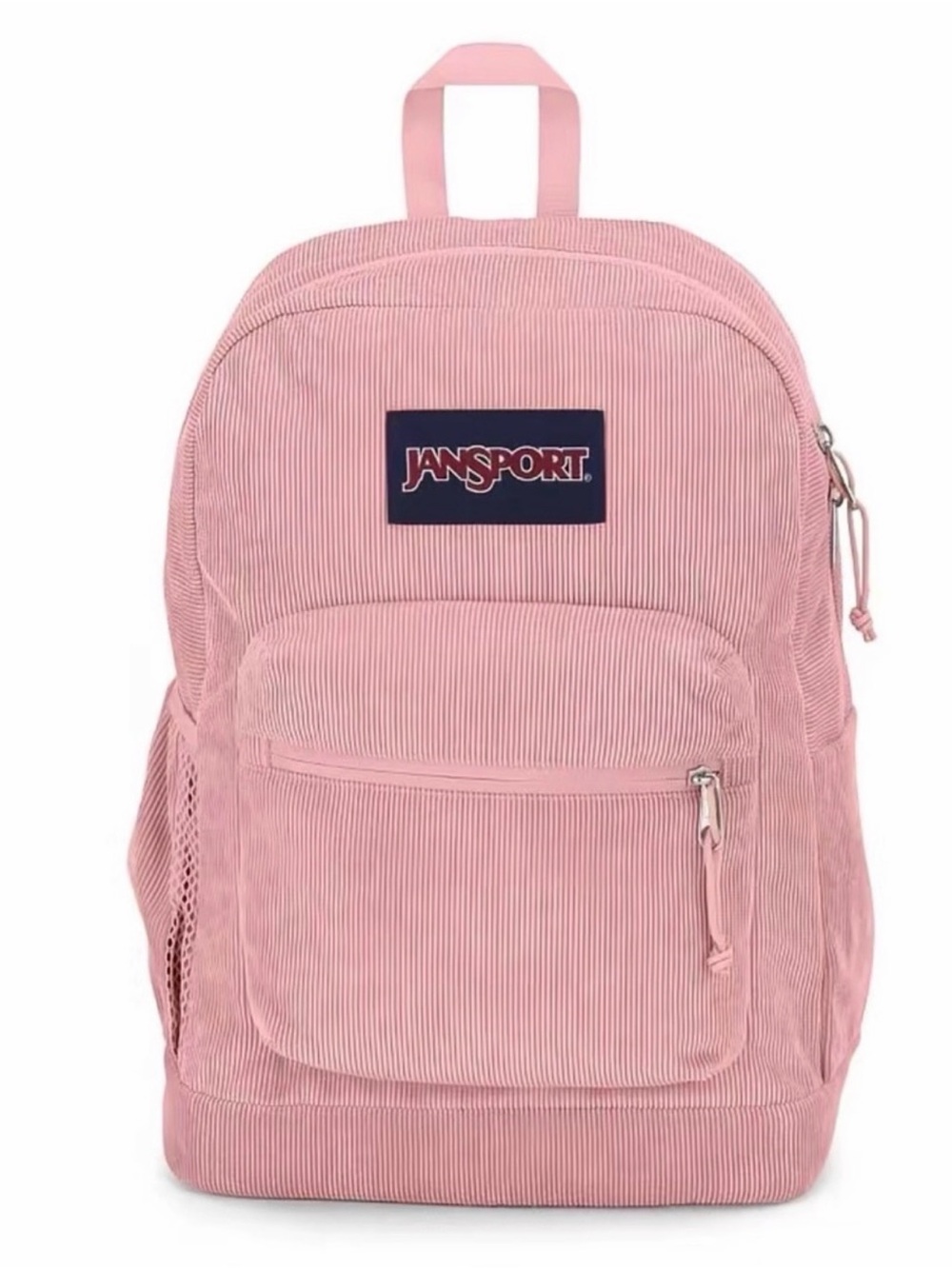 JanSport Pink Corduroy Backpack